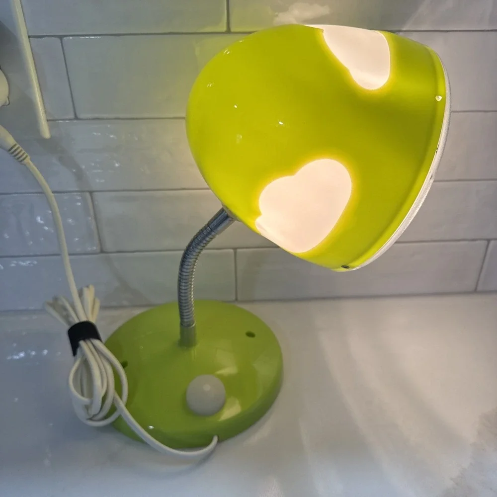 IKEA Skojig 19272 Lime Green Cloud Gooseneck Desk Lamp / Mountable Tested Works